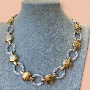 “Vintage Givenchy Runway Necklace”
Two Tone Cable Link. Never worn